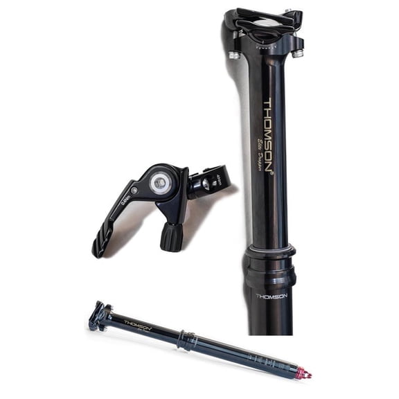 Thomson Covert Elite Dropper Seatpost - 30.9, 100mm, Black, Internal