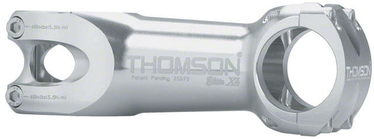 THOMSON elite x4 stem 31.8 70 0° silver Thomson Elite X4 Mountain Stem- Silver Length: 70 Bar Clamp