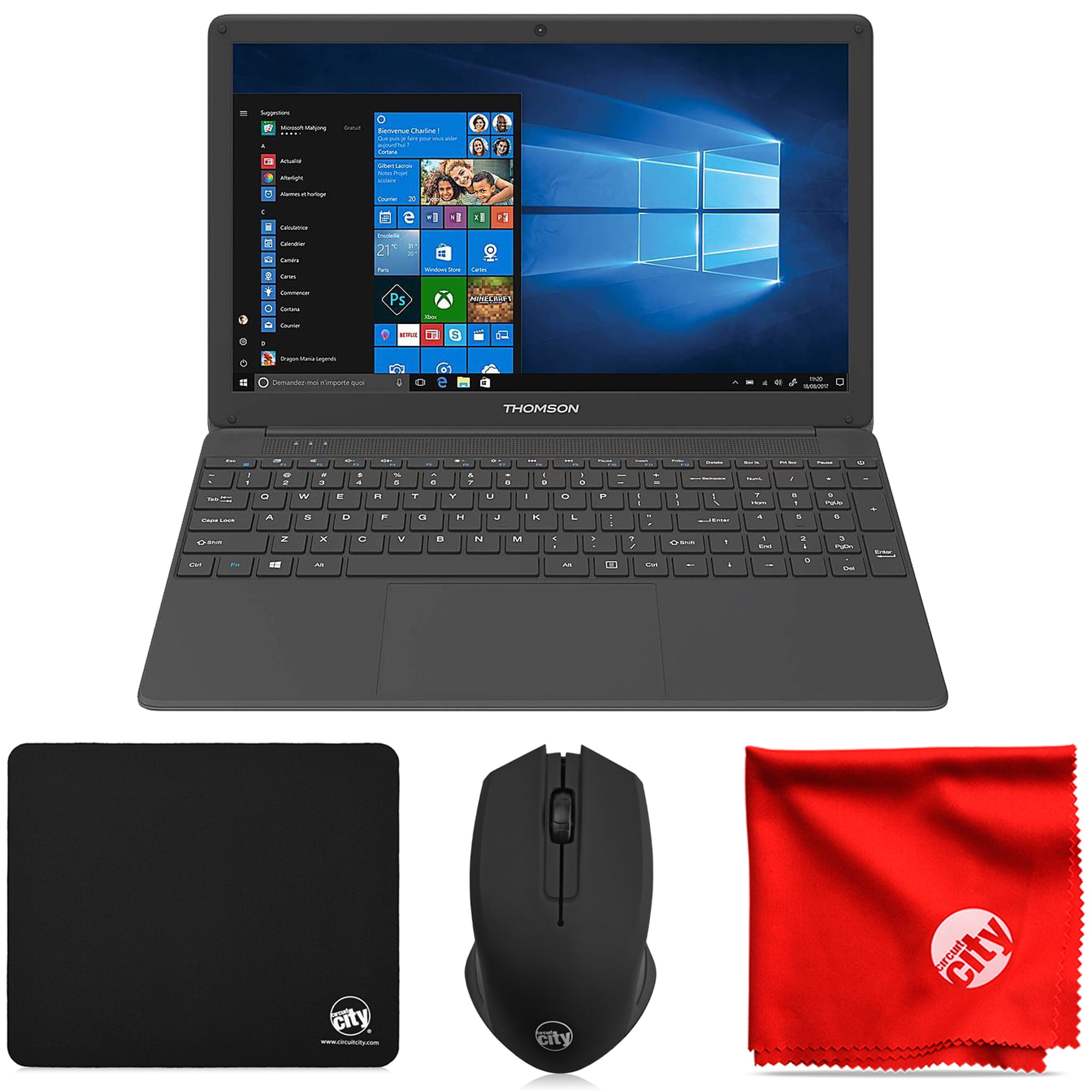Thomson Neo 15.6-Inch HD (Intel 5th Generation Core i5 2.7GHz, 8GB RAM, 1TB  HDD, Intel Iris Graphics 6100 Windows 10 Home) Laptop Computer Bundle with  Mouse Pad, Mouse, Microfiber Cloth 
