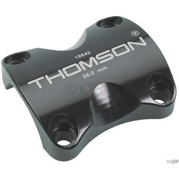 Thomson Replacement Stem Faceplate: Bar Clamp 25.4mm Black w/ No bolts