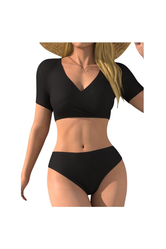 Thong Bikini Sets for Women - Micro String Bikinis Two Piece Swimsuit Triangle Top Halter Bathing Suits,Womens Vacation Swimsuit Tops