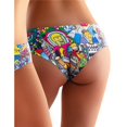 thumbnail image 1 of Thong Comfortable Panties with Impressive Prints - Graffity - Corna - Extra Large, 1 of 1