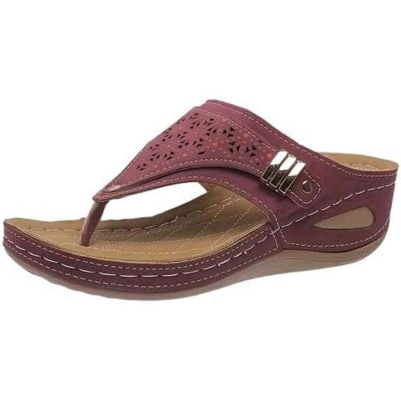 Thong Sandals for Women Casual foot arch pad Slippers Women's for Summer Beach Sandals Bathroom Shoes