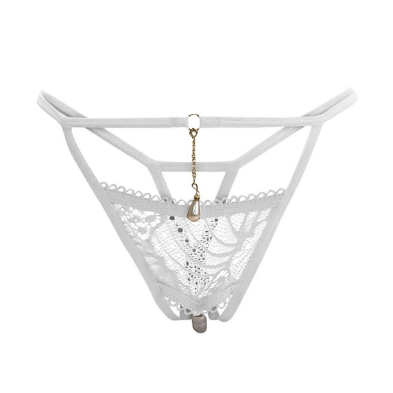 Thongs Panties for Women Tbopshirt Womens Thongs Briefs,FashionComfortable Pearl Hollow Out Open Gear ExemptionfromDetachment,Women's Hipsters Underwear