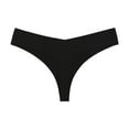 thumbnail image 1 of Thongs Panties for Women Tbopshirt Womens Thongs Briefs,Solid Underwear Lingerie Panties Ladies Underpants Thongs,Women's Hipsters Underwear, 1 of 2
