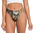 thumbnail image 1 of Thongs for Women - American Wildlife Deer Forest No Show Seamless Womens Thongs Underwear, Breathable G String Thongs for Women, Ladies Stretch Low Rise Thong Bikini Panties Briefs, 1 of 5