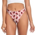 thumbnail image 1 of Thongs for Women - Cute Ladybugs 1 No Show Seamless Womens Thongs Underwear, Breathable G String Thongs for Women, Ladies Stretch Low Rise Thong Bikini Panties Briefs, 1 of 5