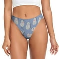 thumbnail image 1 of Thongs for Women - Cute fat cat No Show Seamless Womens Thongs Underwear, Soft Stretch G String Thongs for Women,Cuteness Ladies Thong Bikini Panties Briefs, 1 of 5
