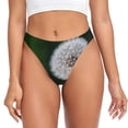 thumbnail image 1 of Thongs for Women - Dandelion No Show Seamless Womens Thongs Underwear, Soft Stretch G String Thongs for Women,Cuteness Ladies Thong Bikini Panties Briefs, 1 of 5