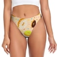 thumbnail image 1 of Thongs for Women - Donuts k No Show Seamless Womens Thongs Underwear, Breathable G String Thongs for Women, Ladies Stretch Low Rise Thong Bikini Panties Briefs, 1 of 5