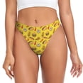 thumbnail image 1 of Thongs for Women - Fast Food 1 No Show Seamless Womens Thongs Underwear, Soft Stretch G String Thongs for Women,Cuteness Ladies Thong Bikini Panties Briefs, 1 of 5