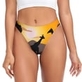 thumbnail image 1 of Thongs for Women - Giraffes Of The African Savannah No Show Seamless Womens Thongs Underwear, Breathable G String Thongs for Women, Ladies Stretch Low Rise Thong Bikini Panties Briefs, 1 of 5