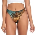 thumbnail image 1 of Thongs for Women - Halloween Spider Skull Monster No Show Seamless Womens Thongs Underwear, Soft Stretch G String Thongs for Women,Cuteness Ladies Thong Bikini Panties Briefs, 1 of 5
