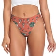 thumbnail image 1 of Thongs for Women - Hedgehog mushroom No Show Seamless Womens Thongs Underwear, Soft Stretch G String Thongs for Women,Cuteness Ladies Thong Bikini Panties Briefs, 1 of 5