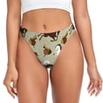 thumbnail image 1 of Thongs for Women - Minimalist Cool Horse Saddle_A No Show Seamless Womens Thongs Underwear, Breathable G String Thongs for Women, Ladies Stretch Low Rise Thong Bikini Panties Briefs, 1 of 5