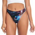 thumbnail image 1 of Thongs for Women - Modern Colorful Eyes No Show Seamless Womens Thongs Underwear, Soft Stretch G String Thongs for Women,Cuteness Ladies Thong Bikini Panties Briefs, 1 of 5