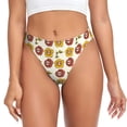 thumbnail image 1 of Thongs for Women - Sunflowers Skull No Show Seamless Womens Thongs Underwear, Soft Stretch G String Thongs for Women,Cuteness Ladies Thong Bikini Panties Briefs, 1 of 5