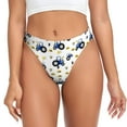 thumbnail image 1 of Thongs for Women - Tractor And Vehicle No Show Seamless Womens Thongs Underwear, Soft Stretch G String Thongs for Women,Cuteness Ladies Thong Bikini Panties Briefs, 1 of 5