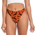 thumbnail image 1 of Thongs for Women - bat halloween No Show Seamless Womens Thongs Underwear, Breathable G String Thongs for Women, Ladies Stretch Low Rise Thong Bikini Panties Briefs, 1 of 5