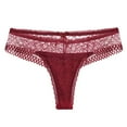 thumbnail image 1 of Thongs for Women, Lace Stretchy Spandex Underwear, 1 of 5