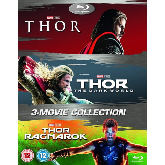Marvel's Thor Trilogy Collection, All 3 Blu-ray Movies Box Set [2017 ...