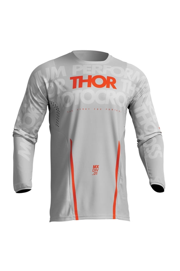 2024 Pulse Mono Offroad Motocross Dirt Bike Jersey - Gray/Orange - Small