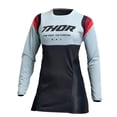 thumbnail image 1 of Thor 2024 Womens Pulse Rev Offroad Motocross Dirt Bike Jersey - Black/Mint - Large, 1 of 3