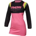 thumbnail image 1 of Thor 2024 Womens Pulse Rev Offroad Motocross Dirt Bike Jersey - Charcoal/Pink - Small, 1 of 3