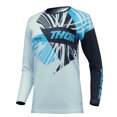 thumbnail image 1 of Thor 2024 Womens Sector Split Offroad Motocross Dirt Bike Jersey - Blue/Black - Small, 1 of 3