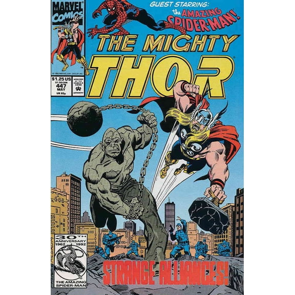 Thor #447 VF ; Marvel Comic Book