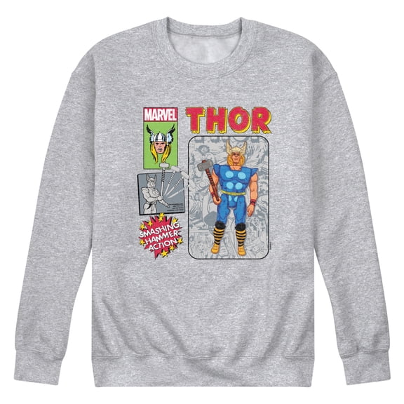 Thor - Action Figure - Men's Crew Fleece Sweatshirt