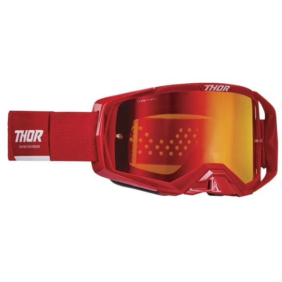 Thor Activate MX Offroad Goggles w/Mirror Lens Red/White