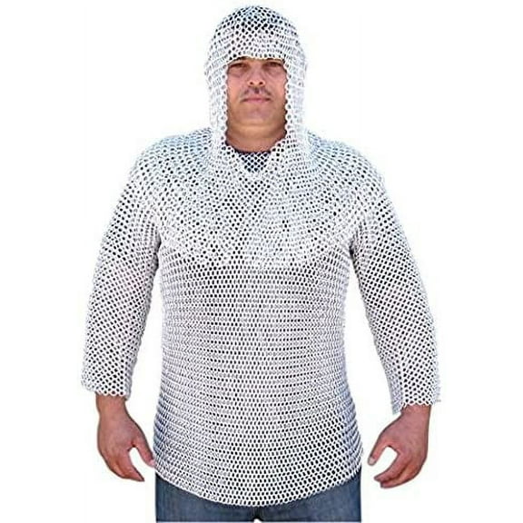 Thor Aluminum Butted Chainmail with Hood - Metallic - One Size