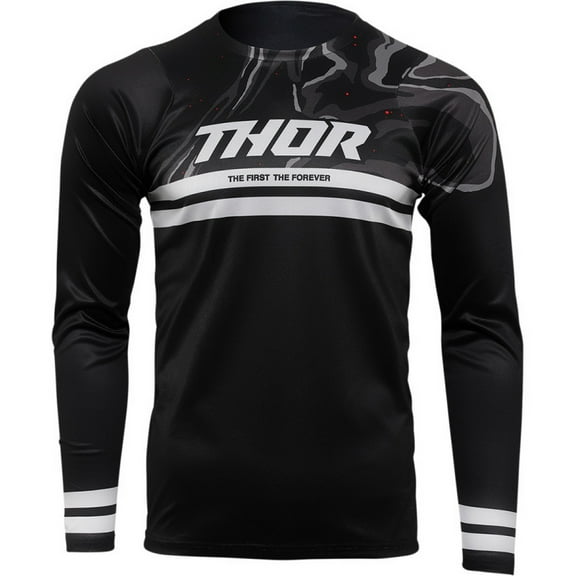 Thor Assist Banger MX Offroad Jersey, Size XL, Black/Charcoal (Men's)