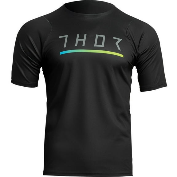 Thor Assist Caliber Mens MTB Mountain Bike Jersey Black XXL