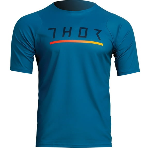 Thor Assist Caliber Mens MTB Mountain Bike Jersey Teal XXL