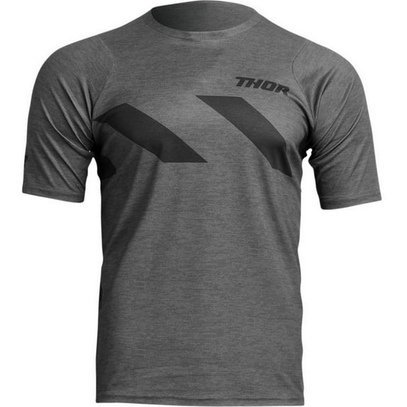 Thor Assist Hazard Mens MTB Mountian Bike Jersey Charcoal Heather SM