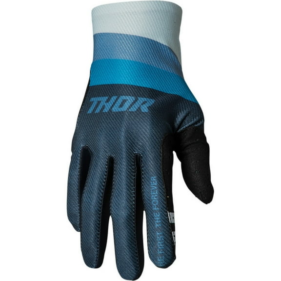Thor Assist React Mens MTB MX Offroad Gloves Midnight/Teal LG
