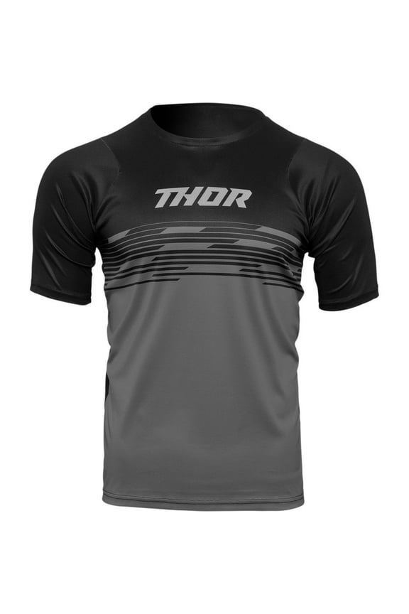 Assist Shiver Mens MTB Mountain Bike Jersey Black/Gray XS