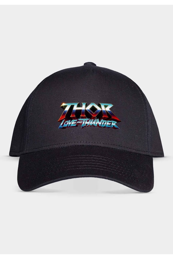 Thor Baseball Cap Love and Thunder Logo new Official Marvel Black Snapback