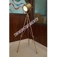 thumbnail image 1 of Thor Big Vintage Designs Searchlight Adjustable Tripod Floor Lamp - Brass Finish Industrial Nautical Floor Lamp, 1 of 3