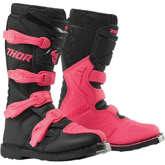 Thor Blitz XP Womens MX Offroad Boots Black/Pink 7 USA