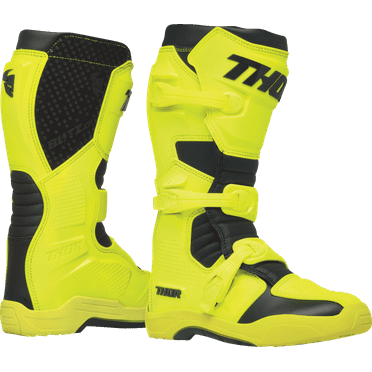 Thor Blitz XR Motocross Offroad Riding Boots - Acid/Black - 14