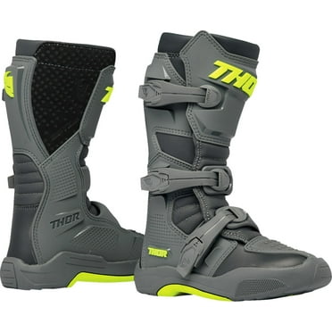 Thor Blitz XR Youth MX Offroad Boots Gray 1 USA