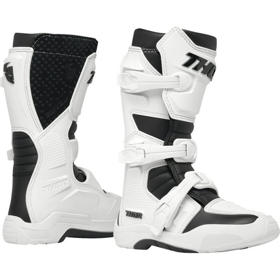 Thor Blitz XR Youth MX Offroad Boots White 7 USA