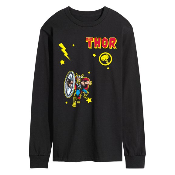 Thor - Collage - Men's Long Sleeve Graphic T-Shirt