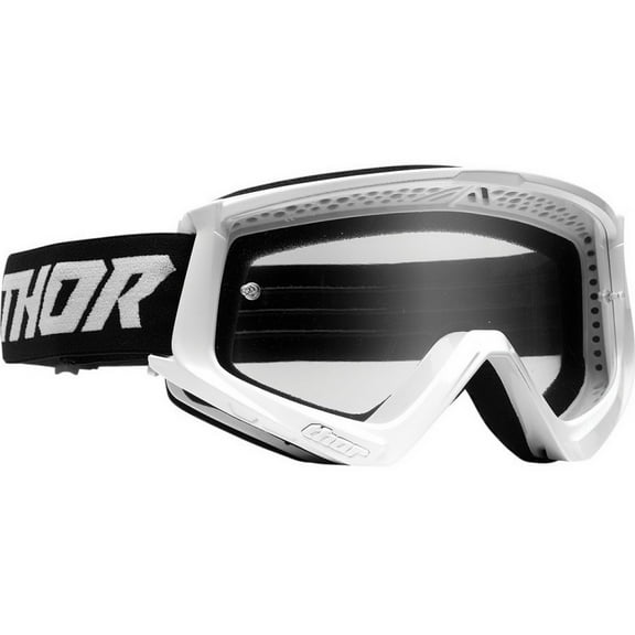 Thor Combat Racer MX Offroad Goggles w/Clear Lens White/Black