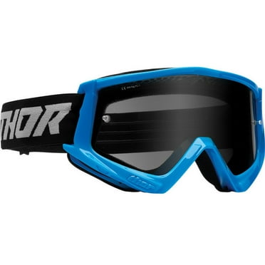 Thor Combat Racer Sand MX Offroad Goggles w/Smoke Lens Blue/Gray