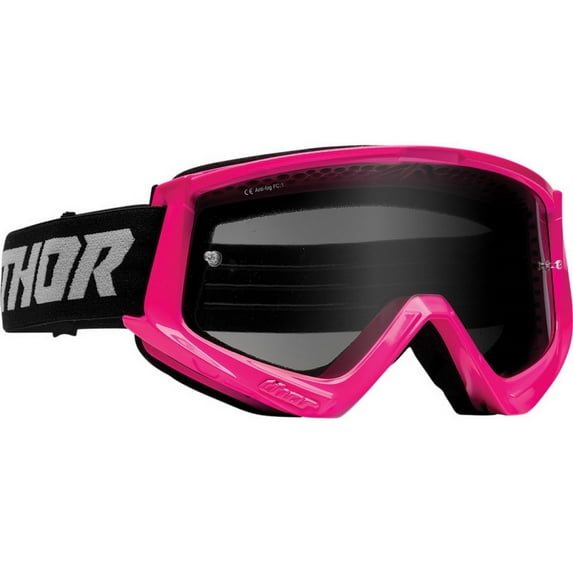 Thor Combat Racer Sand MX Offroad Goggles w/Smoke Lens Fluo Pink/Gray