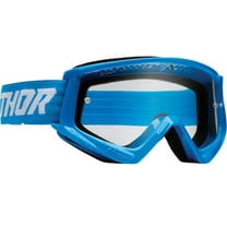 Thor Combat Racer Youth MX Offroad Goggles w/Clear Lens Blue/White